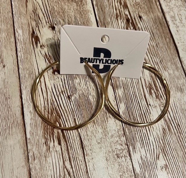 Large Wavy Hoops