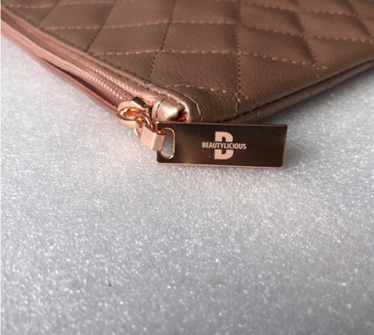 Rose Gold Makeup Bag