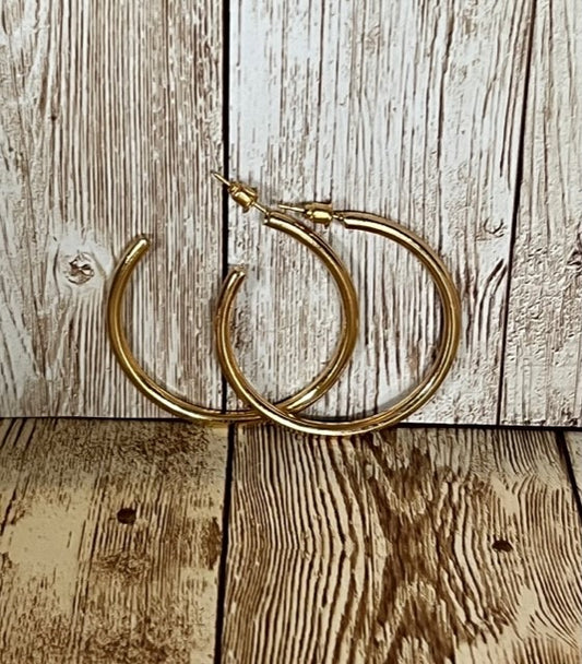 Thick Large Hoops
