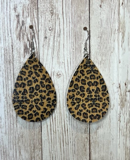 Small Leopard Print Earrings