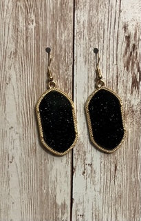 Black Geometric Earrings