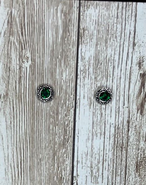 Emerald Stud Earrings