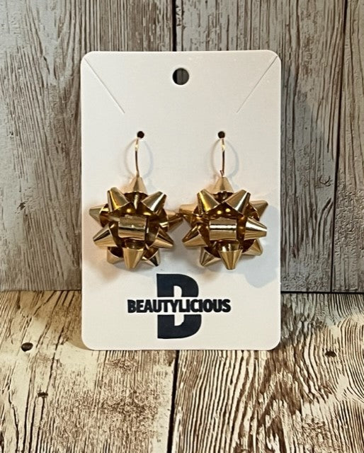 Metal Bow Earrings