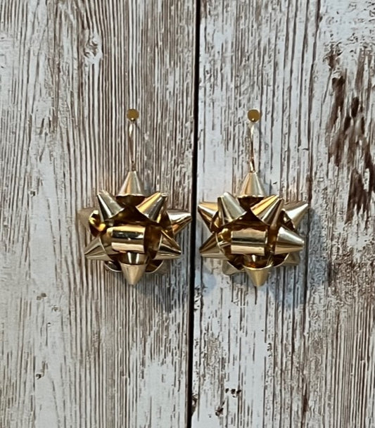 Metal Bow Earrings