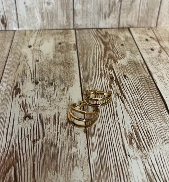 3 Half Moon Earrings