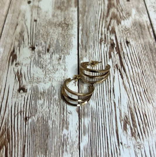 3 Half Moon Earrings