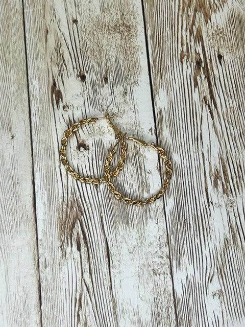Medium Braid Hoops